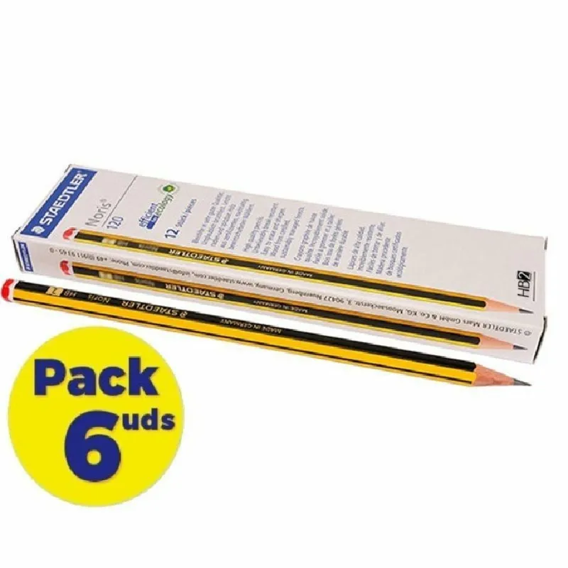 Lyijykynät Staedtler Noris 120-2 Grafiitinharmaa (12 Kappaletta) (12 osaa)