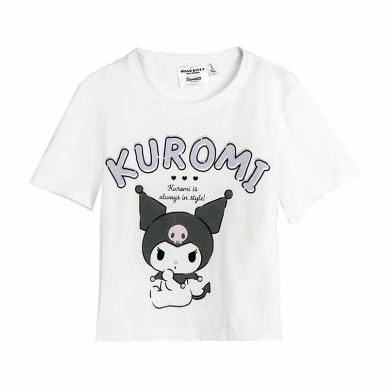 Детский Футболка с коротким рукавом Hello Kitty Белый