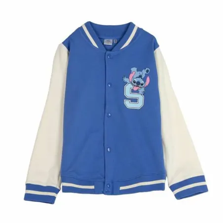 Bērnu Sporta Krekls bez Kapuča Stitch Zils