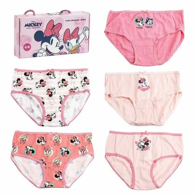 Meiteņu biksīšu iepakojums Minnie Mouse Daudzkrāsains
