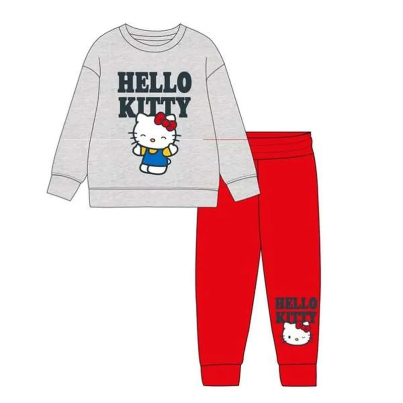 Детский спортивных костюм Hello Kitty Серый