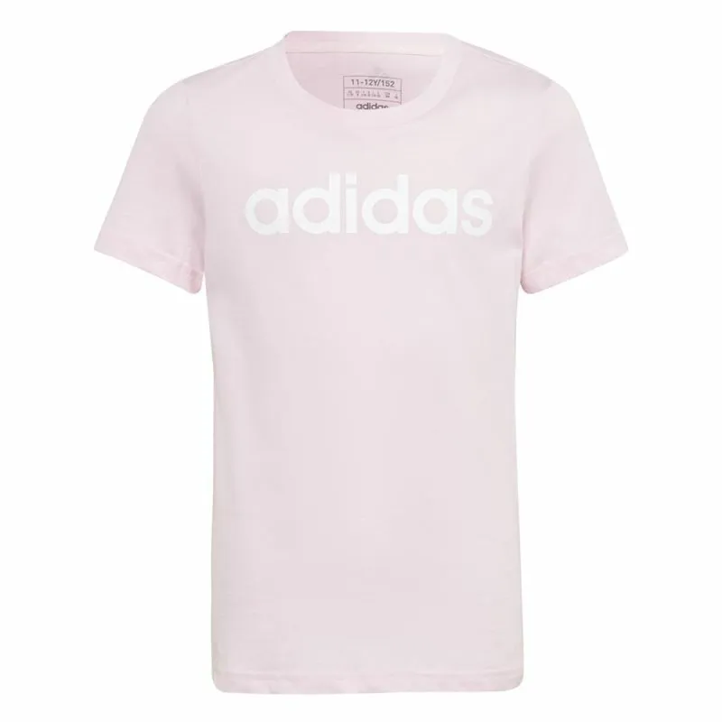 Vaikiška Marškinėliai su trumpomis rankovėmis Adidas G Lin T Rožinė