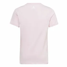 Child's Short Sleeve T-Shirt Adidas G Lin T Pink