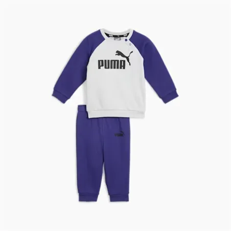 Детский спортивных костюм Puma Minicats Ess Raglan Jogger Fl Тёмно Синий