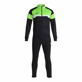 Children’s Tracksuit Joma Sport Danubio III Black Green 2 Pieces