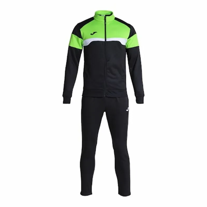 Детский спортивных костюм Joma Sport Danubio III Чёрный Зеленый 2 Предметы