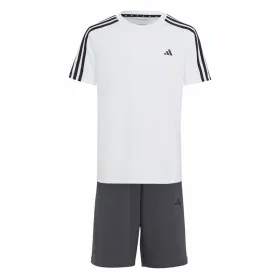 Children's Sports Outfit Adidas Essentials White Black