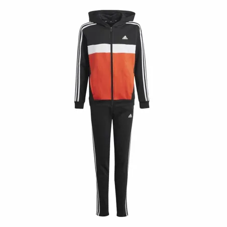 Women's Tracksuit Adidas Tiberio 3-Stripes Colorblock Fleece Black Red