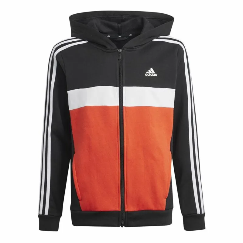 Women's Tracksuit Adidas Tiberio 3-Stripes Colorblock Fleece Black Red