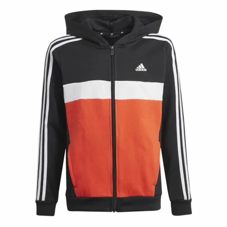 Women's Tracksuit Adidas Tiberio 3-Stripes Colorblock Fleece Black Red