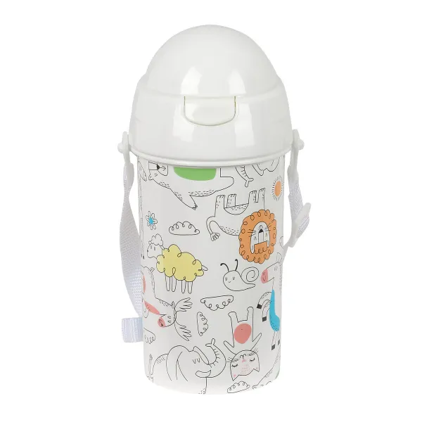 Ūdens pudele Safta Zoo Bēšs PVC 500 ml