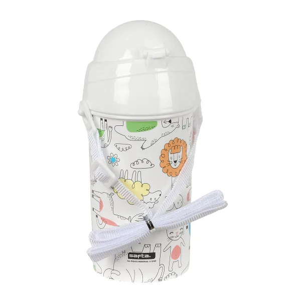 Ūdens pudele Safta Zoo Bēšs PVC 500 ml