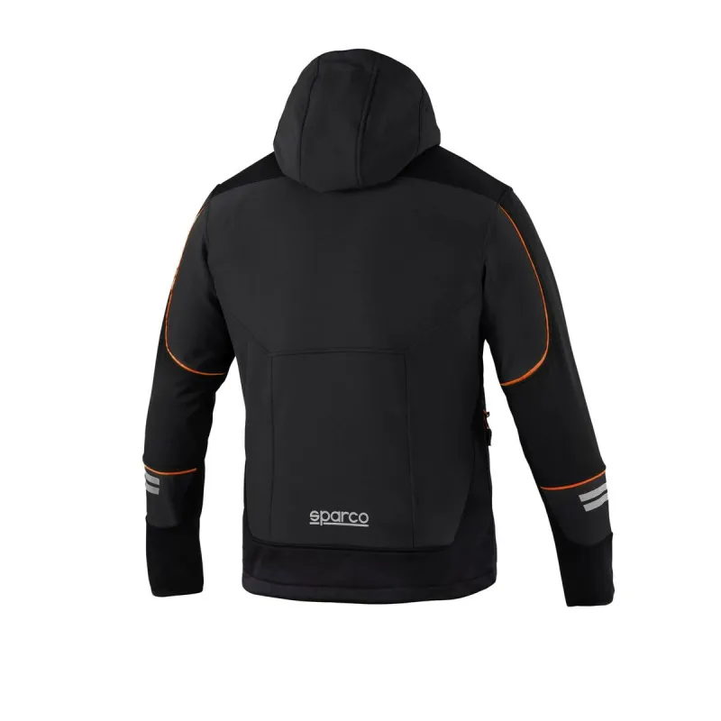 Windcheater Jacket Sparco TECH SOFT-SHELL Black Orange L
