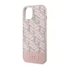 Guess GCube Stripes MagSafe - Case for iPhone 14 Plus (Pink)