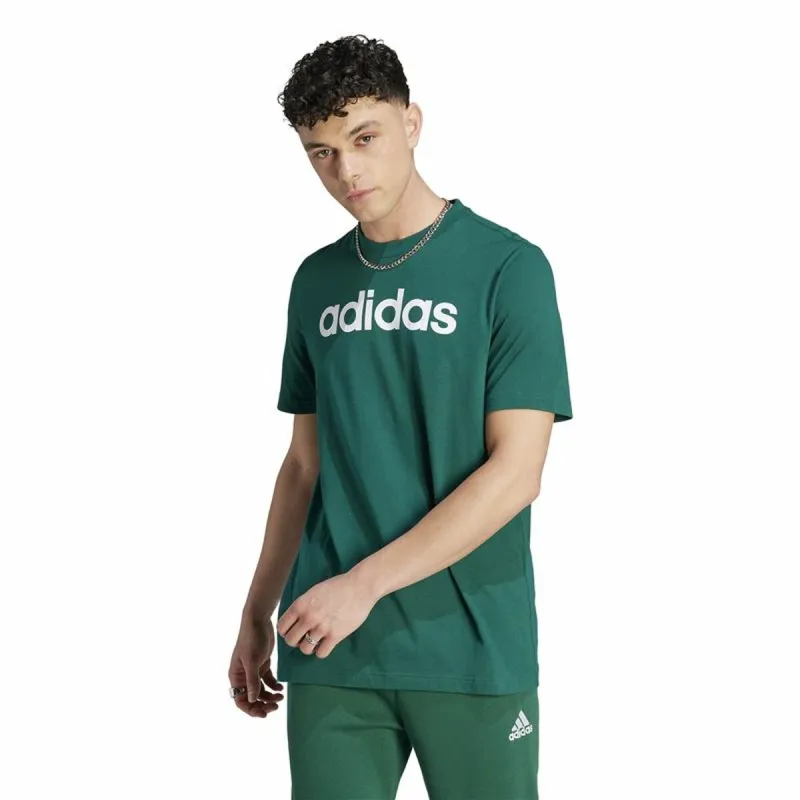 Футболка с коротким рукавом мужская Adidas Linear Sj Оливковое масло S