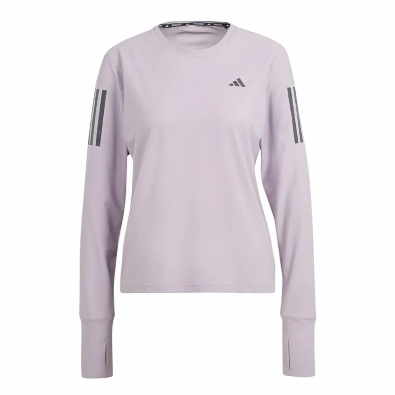 Женская рубашка с длинным рукавом Adidas Own the Run Фиолетовый
