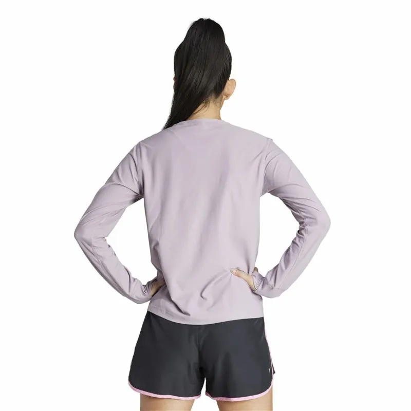 Naisten pitkähihainen T-paita Adidas Own the Run Purppura