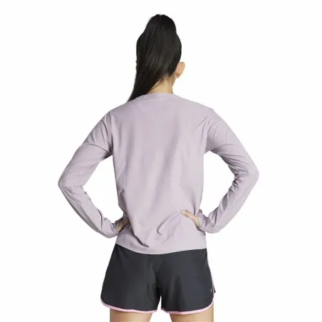 Women's long sleeve T-shirt Adidas Own the Run Purple