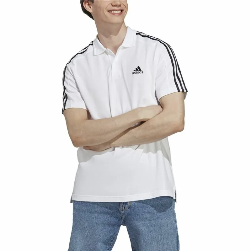 Поло с коротким рукавом мужское Adidas Essentials Белый XL