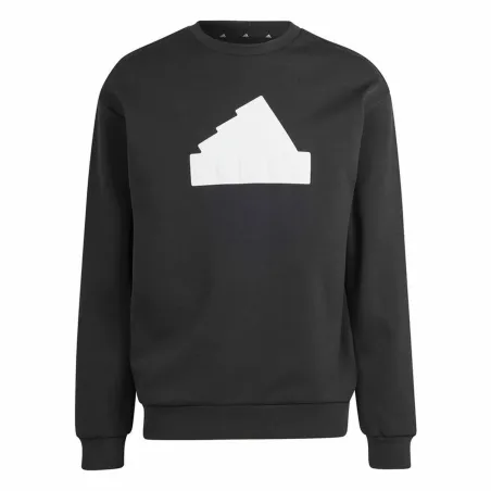 Sweatshirt without Hood Adidas Fi Bos Crw Black XXL