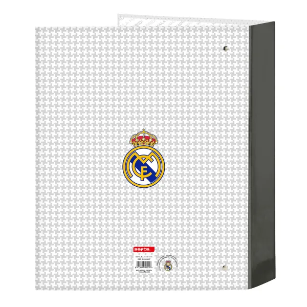 Ring binder Real Madrid C.F. 24/25 White Grey A4 27 x 33 x 6 cm