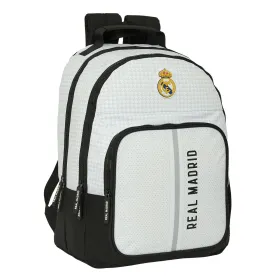 Kooliseljakott Real Madrid C.F. 24/25 Valge Hall 32 x 42 x 16 cm