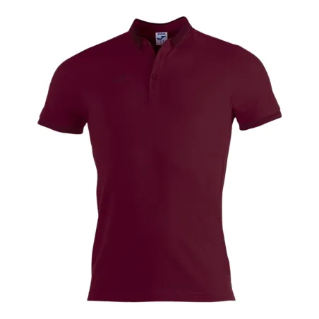 Vīriešu Polo ar Īsām Piedurknēm Joma Sport Bali II Sarkanbrūns L