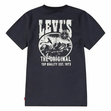 Vaikiška Marškinėliai su trumpomis rankovėmis Levi's Lvb Valley View Juoda 8 metų