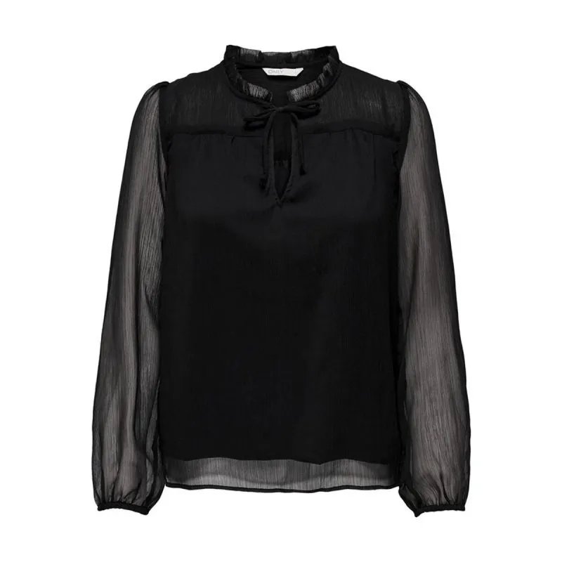 Женская блуза Only ditsy Blouse Женщина Чёрный (L)