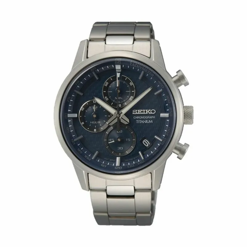 Laikrodis vyrams Seiko SSB387P1 Sidabras (Ø 41 mm)