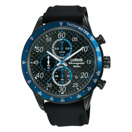 Vīriešu Pulkstenis Lorus SPORTS Melns (Ø 45 mm)