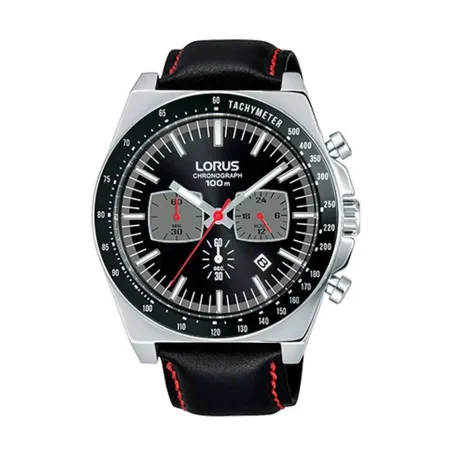 Miesten rannekellot Lorus SPORTS Musta (Ø 46 mm)
