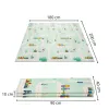 Двусторонний коврик из пеноматериала Springos KM0012 180x200 см