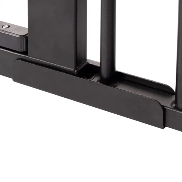 Drošības vārtu spiediena barjera kāpnēm Springos SG0002BC 75-124 cm melnas