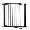 Drošības vārtu spiediena barjera kāpnēm Springos SG0002BC 75-124 cm melnas