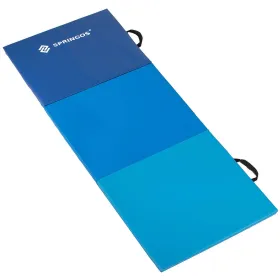 Taitettava jumppamatto Springos FA0063, 180 cm, sininen