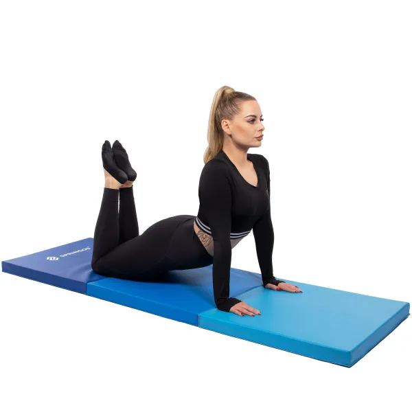 Kokkupandav võimlemismatt Springos FA0063, 180 cm, sinine