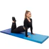 Foldable gym mat Springos FA0063, 180 cm, blue
