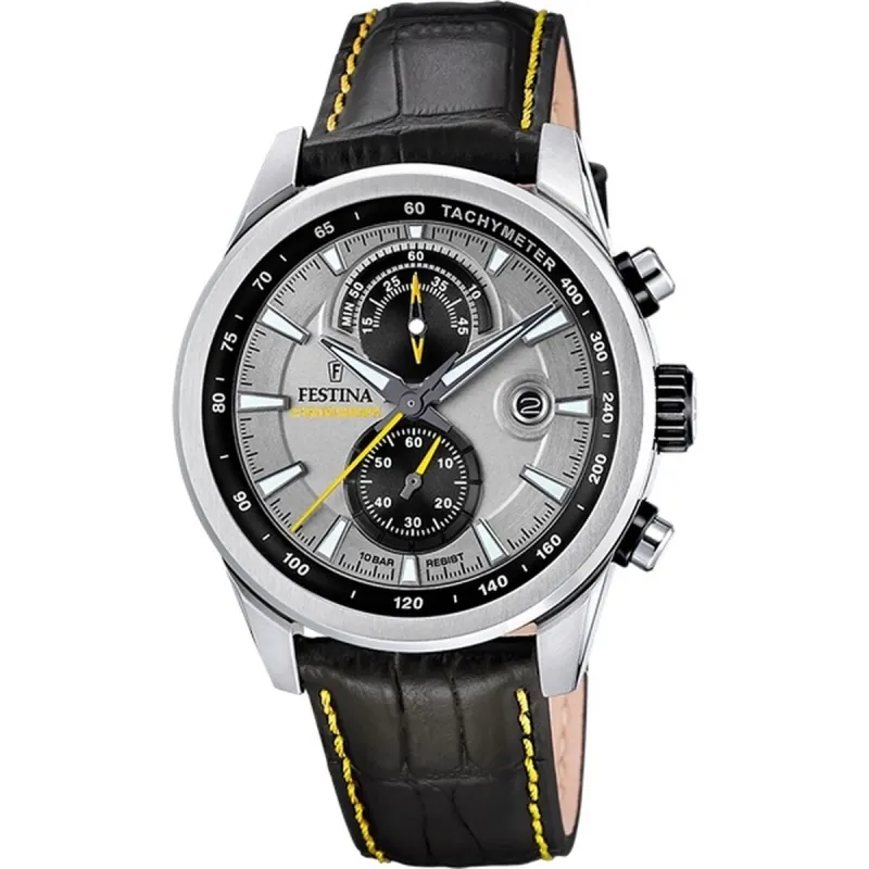 Laikrodis vyrams Festina F20695/4 Juoda Pilka