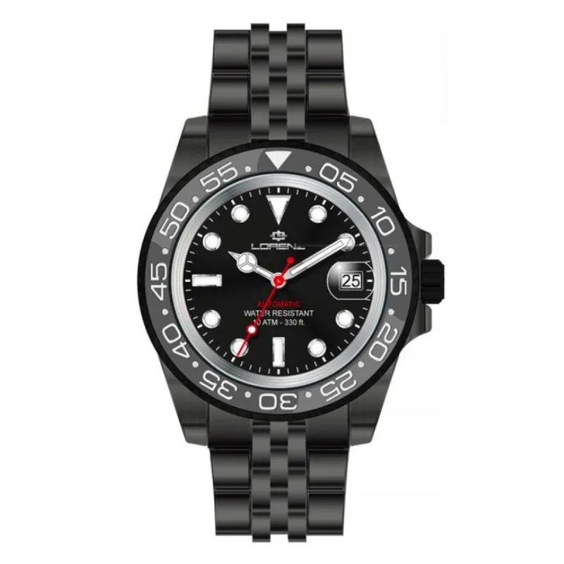 Laikrodis vyrams Lorenz 26130AA Juoda (Ø 43 mm)