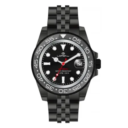 Laikrodis vyrams Lorenz 26130AA Juoda (Ø 43 mm)