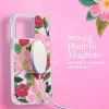 Rifle Paper Clear MagSafe - Case decorated in gold for iphone 14 Plus (Rose Garden)