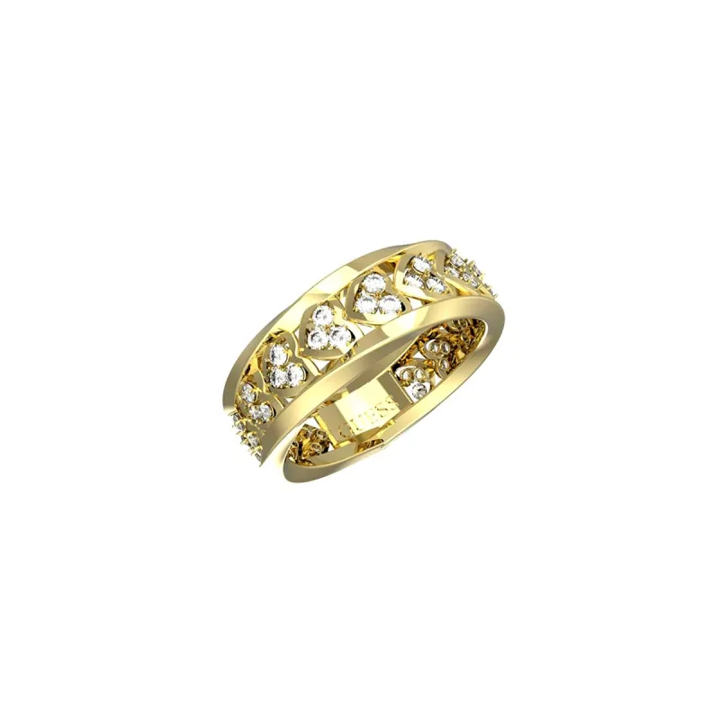 Moteriški žiedas Guess JUBR04605JWYG56 Auksinis 16