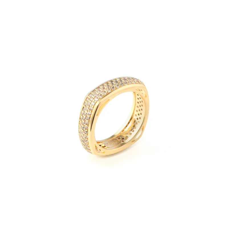 Moteriški žiedas Guess JUBR04675JWYG56 16 Auksinis