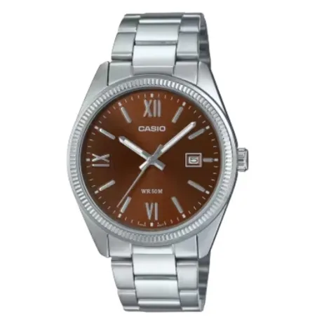 Vīriešu Pulkstenis Casio DATE - BROWN - ARABS NUMBERS (Ø 38,5 mm)