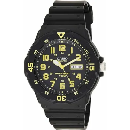 Мужские часы Casio DIVER 100M Жёлтый Чёрный (Ø 44,5 mm)