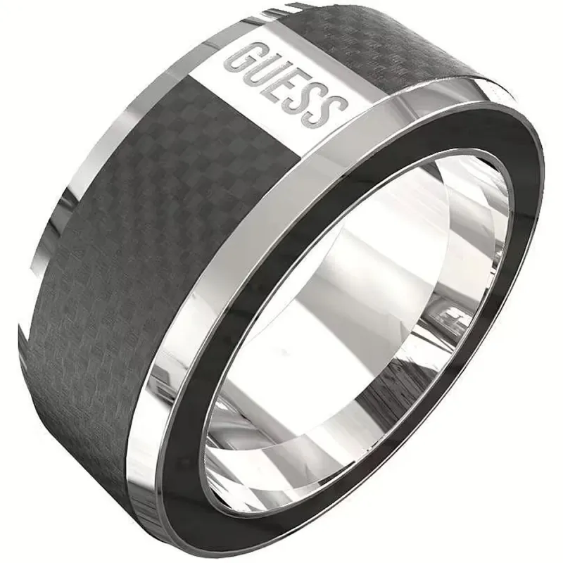Men's Ring Guess JUMR04048JWSTBK64 Black