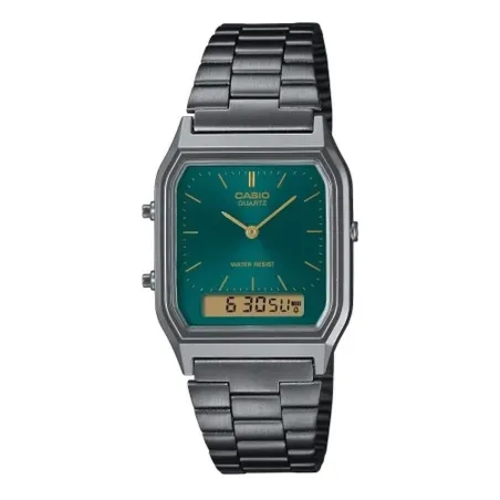 Vīriešu Pulkstenis Casio AQ-230EGG-3AEF Zaļš Sudrabains
