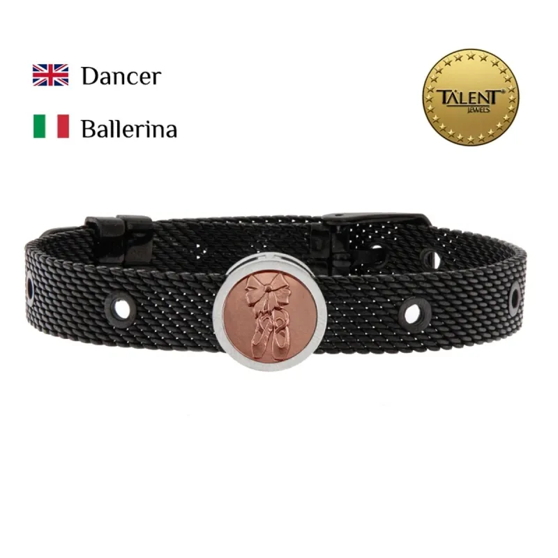 Браслеты унисекс Dancer Talent Jewels TJA-3-02-02-2-235 Чёрный