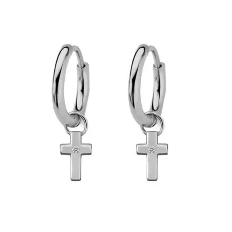 Ladies' Earrings New Bling 9NB-0385 Silver